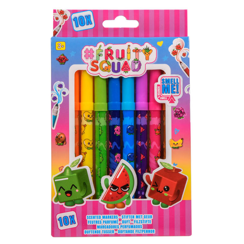 Canenco Fruity Squad Markers Supertip avec parfum, 10e.