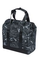 Basil Grand Flower Fiethopper - Schwarzes Wasser -Dispst -Beutel mit Laptop -Box - 23l