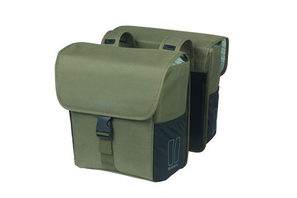 Basilikum Doppelfahrradbeutel 32 Liter - 14 x 27 x 31 cm - dunkelgrün