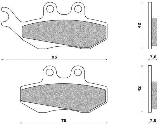 NewFren Brake Block Set FD0281 Generisk trigger giftig for