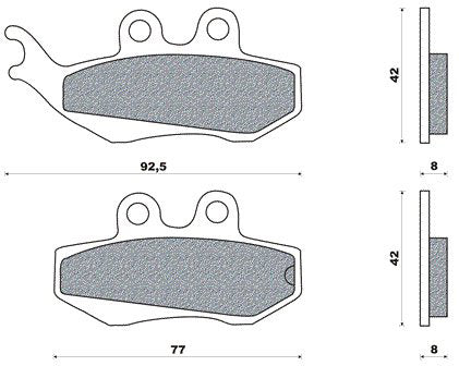 Newfren Brake Block Set FD0195 Runner 125-180, Rs2000 fir