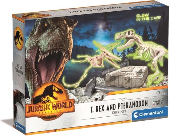 Clementoni Jurassic World T-Rex Pteranodon Count Set