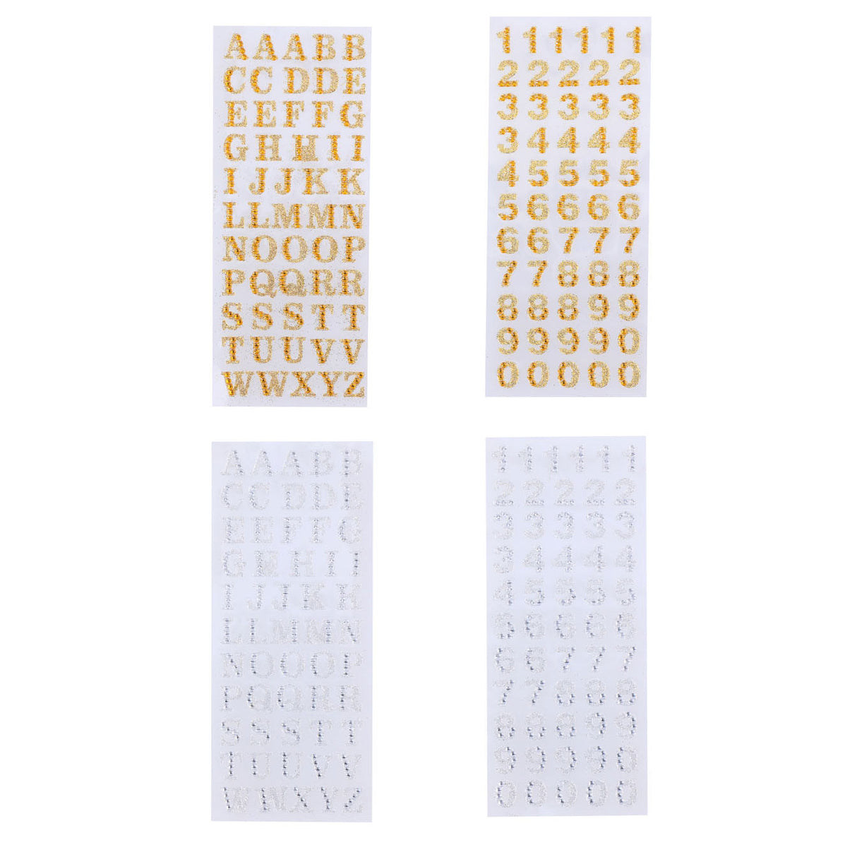 Stickers alphabet and numbers, 111dlg.