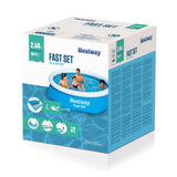 Bestway swimmingpool hurtigt sæt oppustelig omkring 244x66 cm 57265