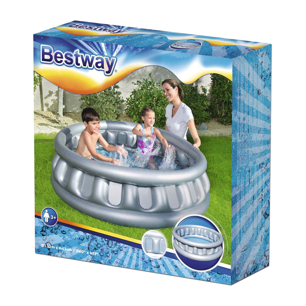 Bestway nafukovací bazén 152 x 33 cm stříbrné barvy 3+
