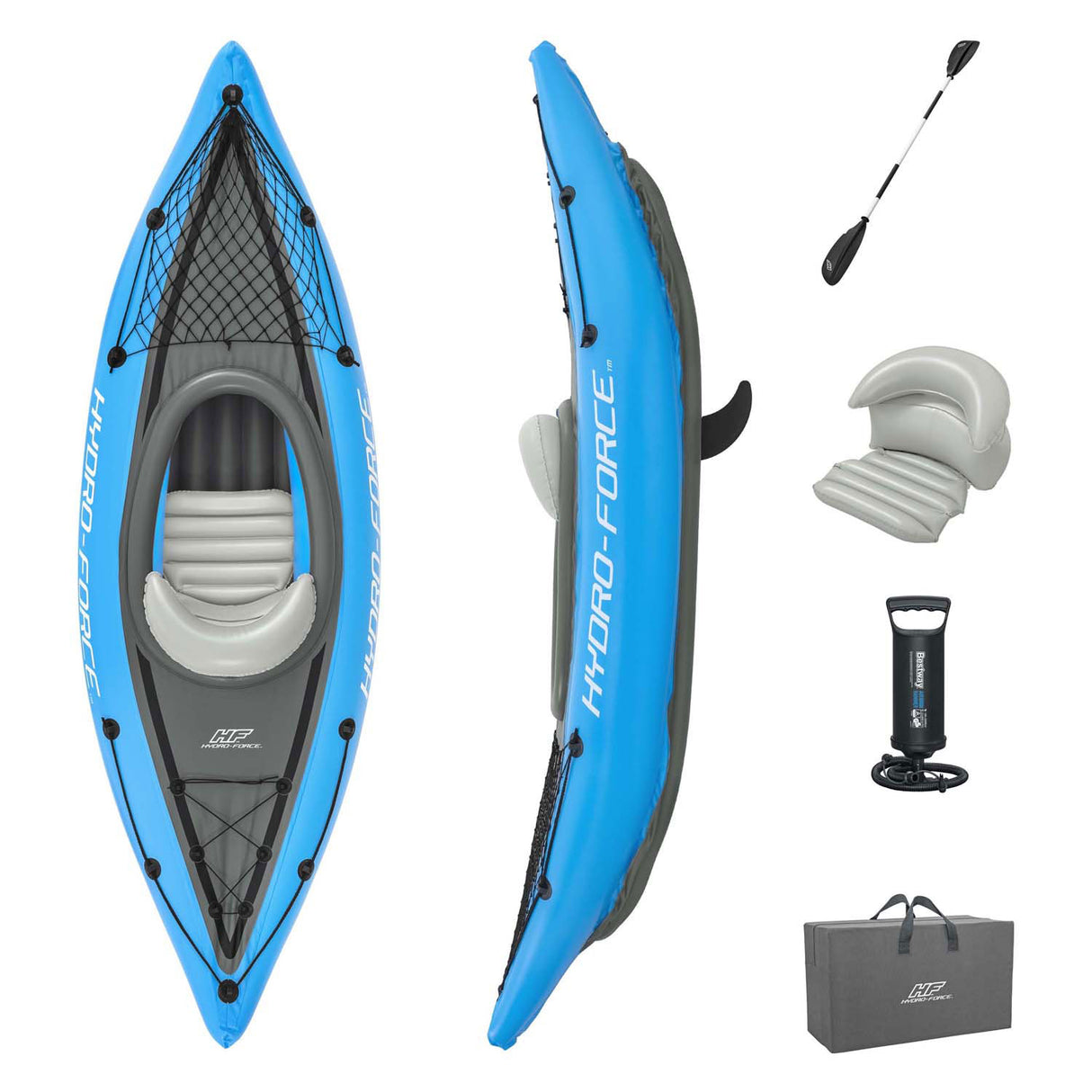 Bestway Hydro Force Kayak Cove Champion X1 Set Inflate