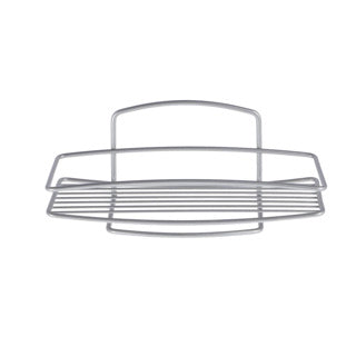 Metallex Ondo Buedzëmmer Rack 26x11x1 cm Sëlwer
