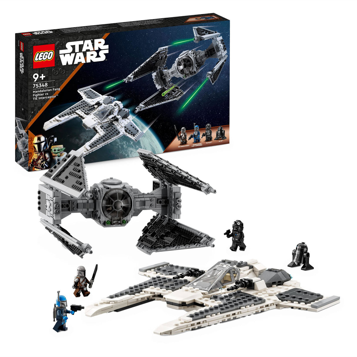 Lego Star Wars 75348 Mandalorian Fang Fighter vs.