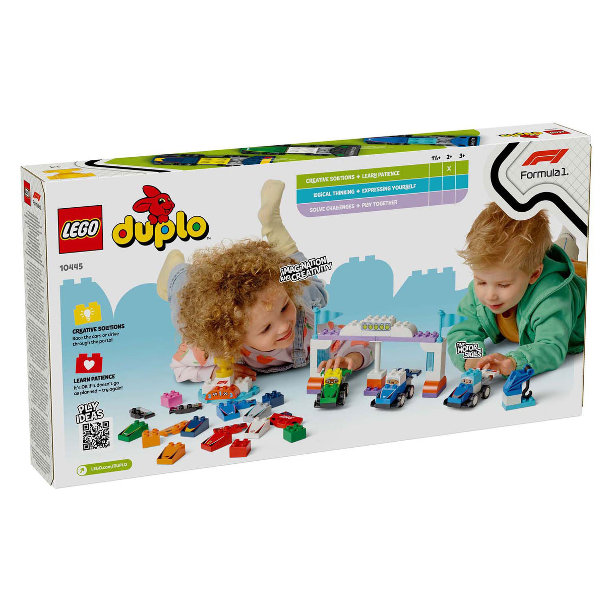 LEGO DUPLO TOWN 10445 F1 Pièces et pilotes de course d'équipe