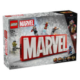 LEGO Super Heroes 76313 Marvel logotip in minifigure