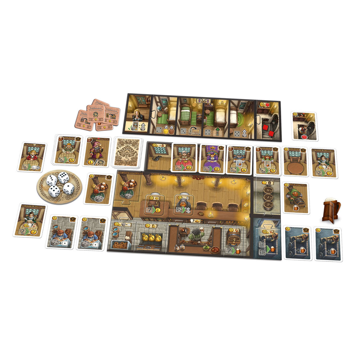 999GAames 999 Games The Tavernen of the old city Expansion: room for rent! board game