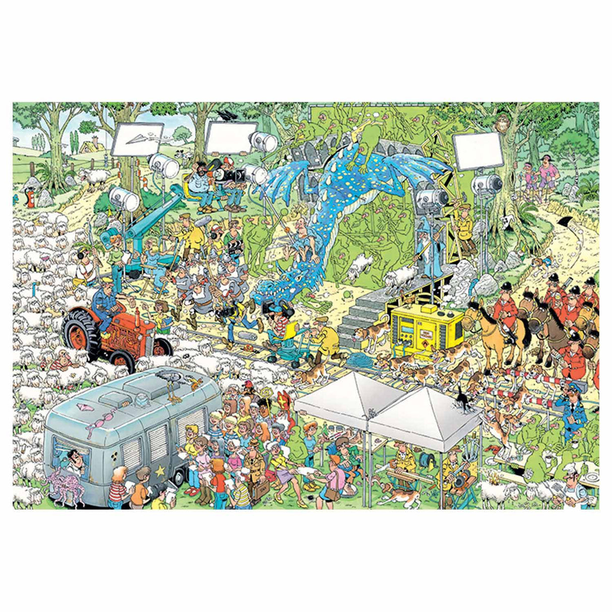 Jumbo Jan Van Haasterren Pluzzle - The Film Set, 2000st.