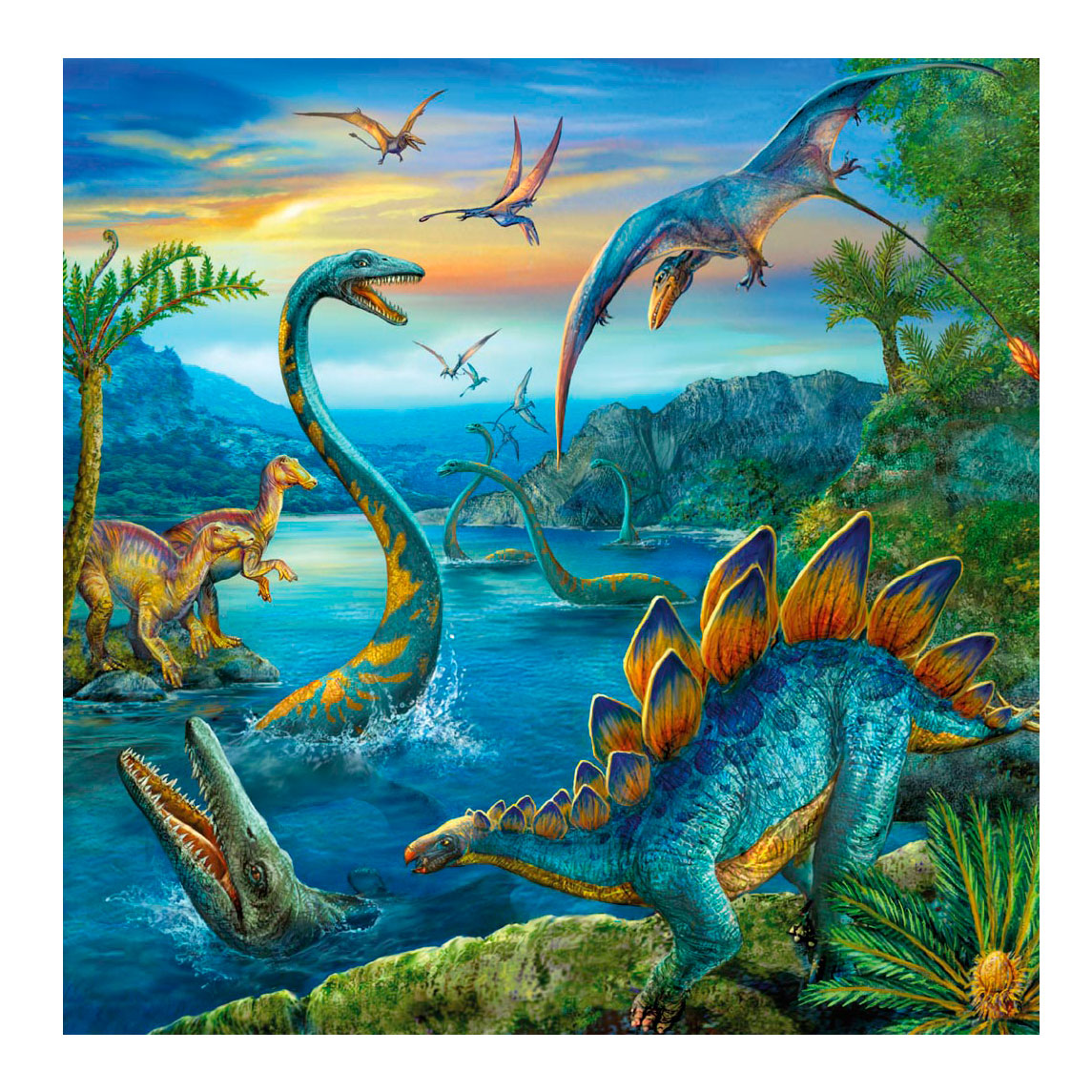 Ravensburger - Dinosaurier 3x49st.