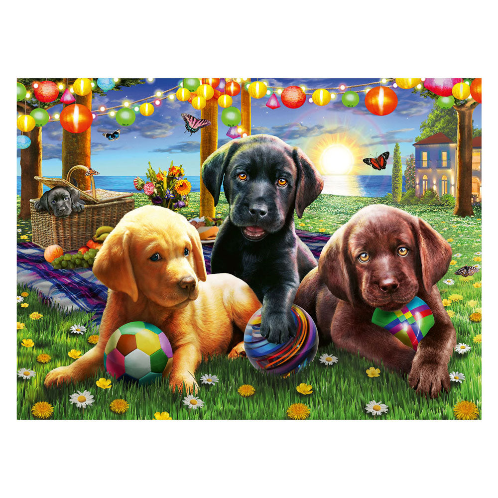 Ravensburger Puzzle Jigsaw XXL Dogs Picnic, 100e.