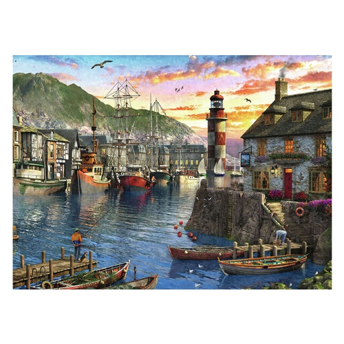 Ravensburger Puzzle Jigsaw le matin au port, 500e.