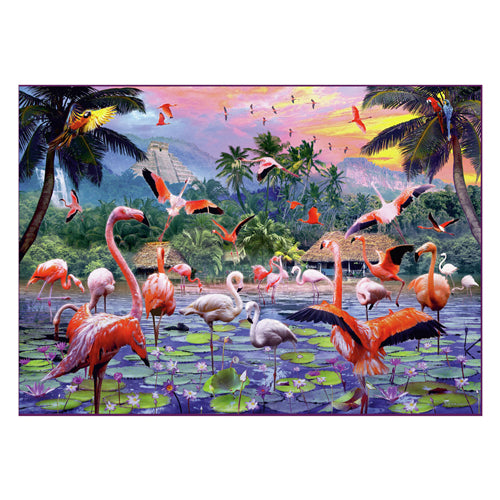 Ravensburger Puzzle Puzzle Pink Flamingos, 1000st.
