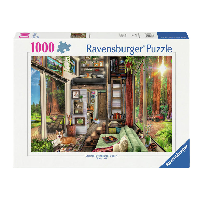 Ravensburger Puzzle Puzzle Tiny House in Redwood Forest, 1000st.