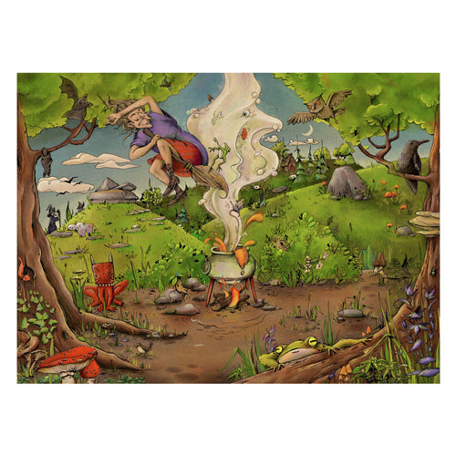 Ravensburger Jigsaw Puzzle Bei der Waldhex, 500e.