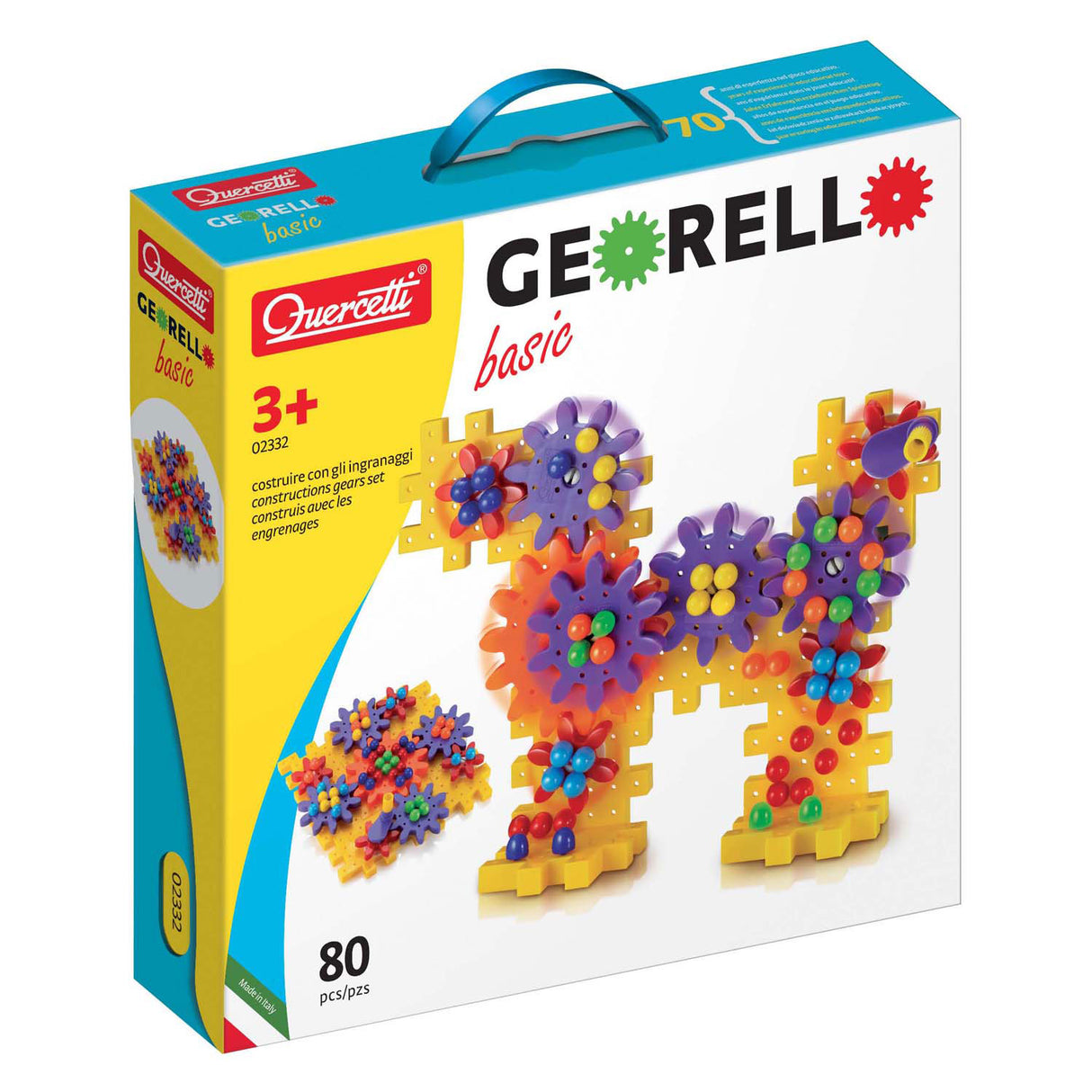 Quercetti Georello Gear Set Dog Flower, 80DLG.