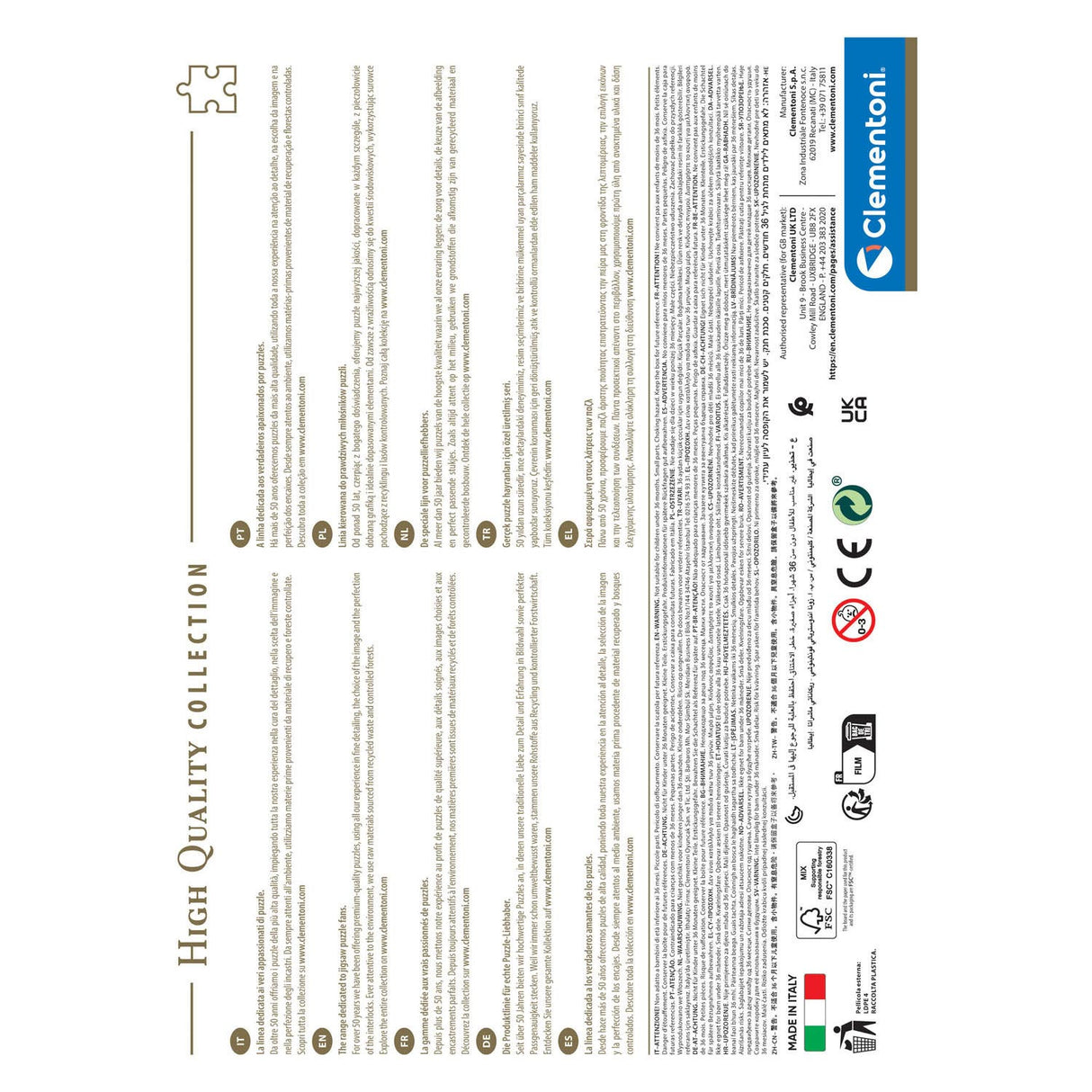 Clementoni Colorboom Legpuzzle Stairs, 500st.