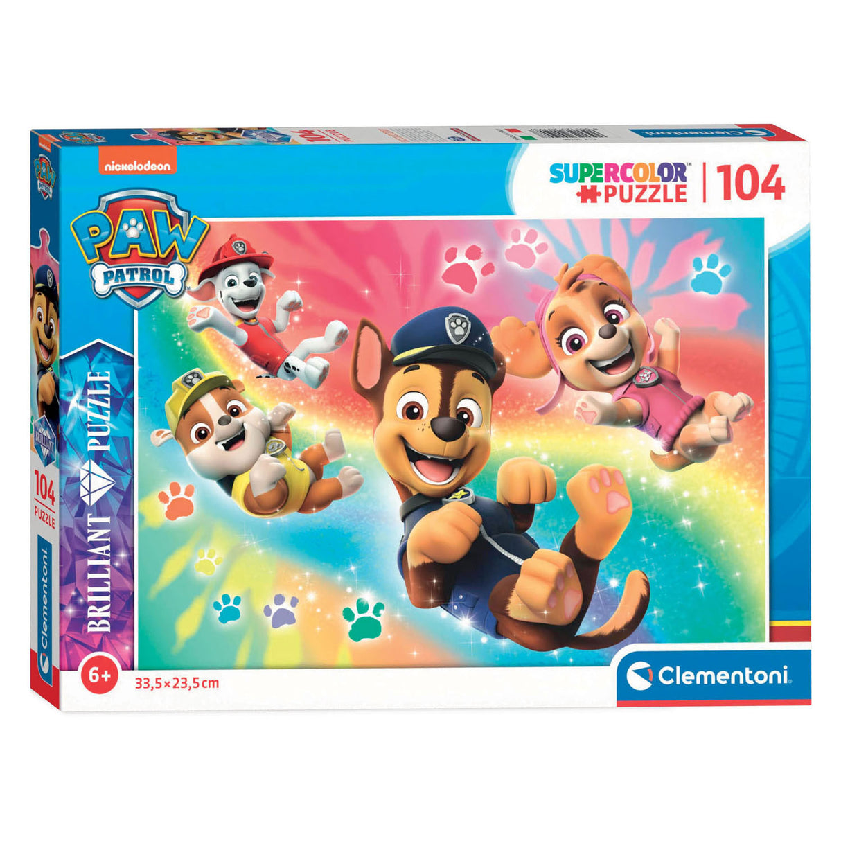 Clementoni briljantna Jigsaw Puzzle Paw Patrol, 104st.