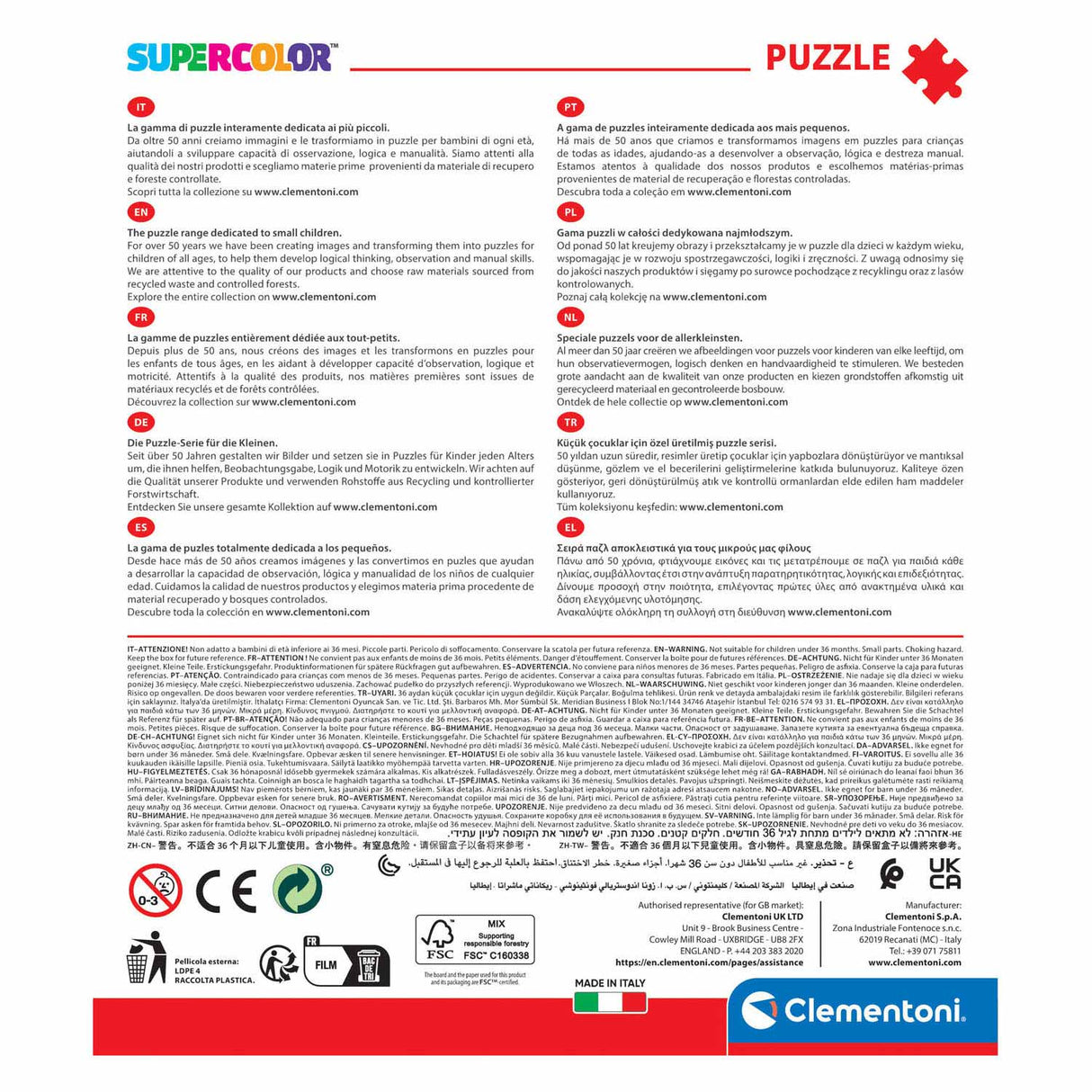 Clementoni skládačka Puzzle Paw Patrol, 2x20st.