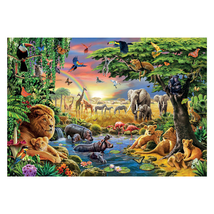 Clementoni Jigsaw -puslespil Den afrikanske samling, 2000st.