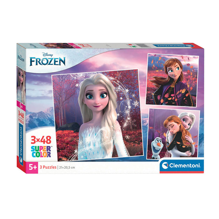 Disney LEG PUZZEL Super Color Square Frozen, 3x48st.