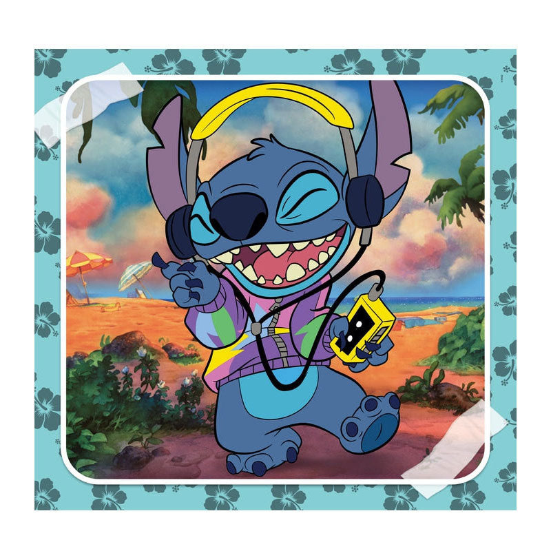 Clementoni Jigsaw Puzzle Super Color Square Disney Stitch, 3x48st.