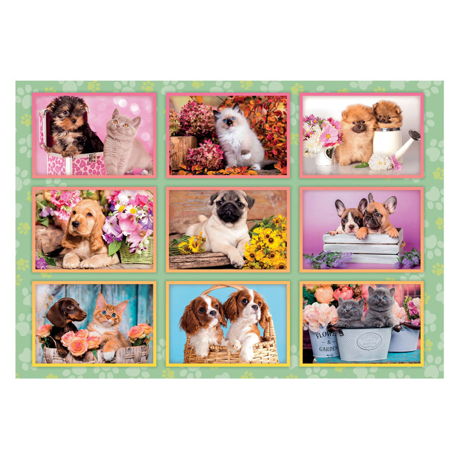 Clementoni Jigsaw Puzzle Super Color hvalpe Collage, 180st.