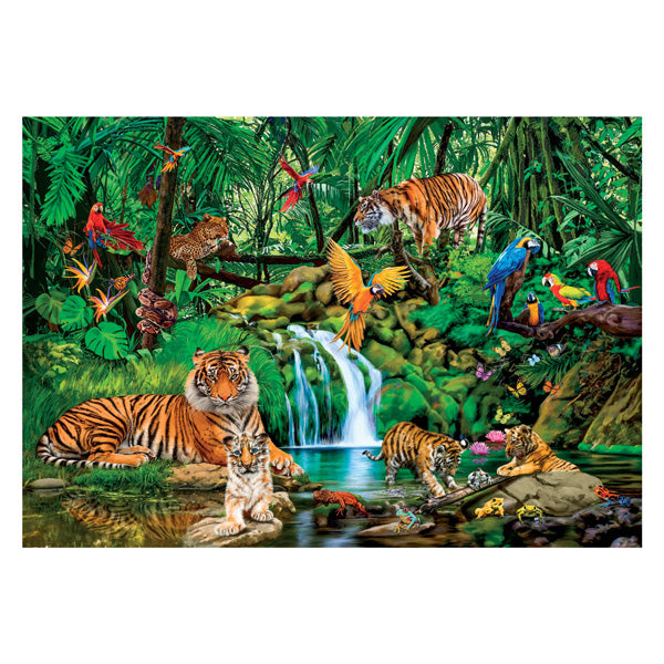 Clementoni Jigsaw Puzzle Super Color the Jungle Retreat, 300.