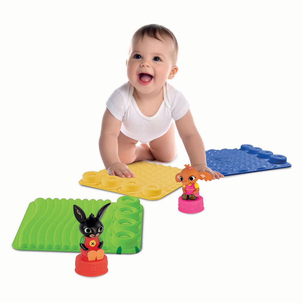 Clementoni baby - sensory play mat bing with play figures, 6dlg.