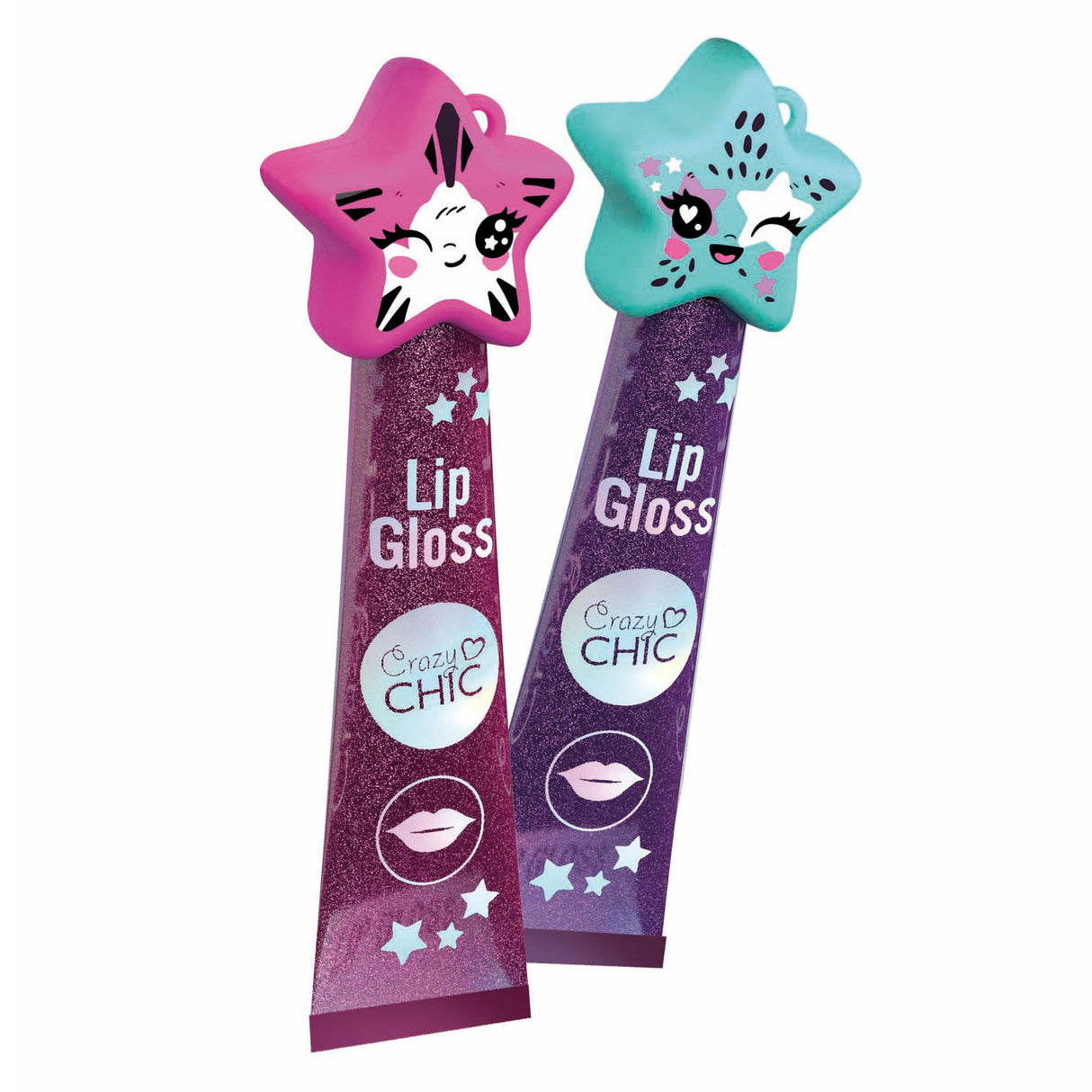 Clementoni Crazy Chic Lipgloss Star Purple Blue