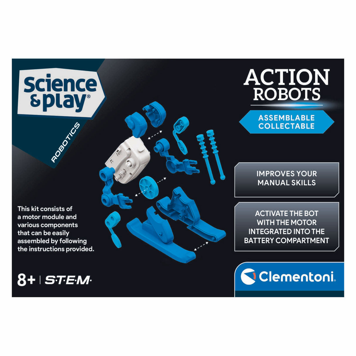 Clementoni Science Game Action Robots - Narciarz
