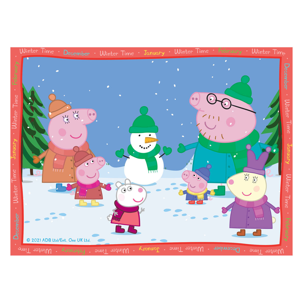 Ravensburger - Poppa Schweine Saisons Puzzle 4in1