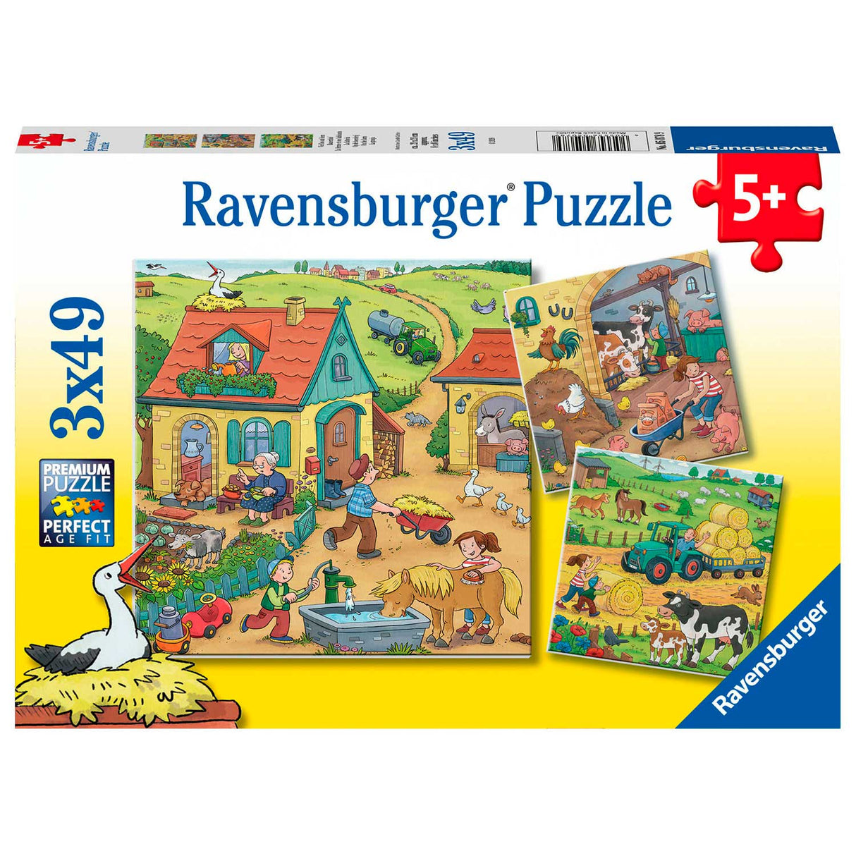 Ravensburger - på gården 3x49st.