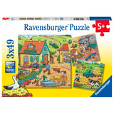 Ravensburger - på gården 3x49st.