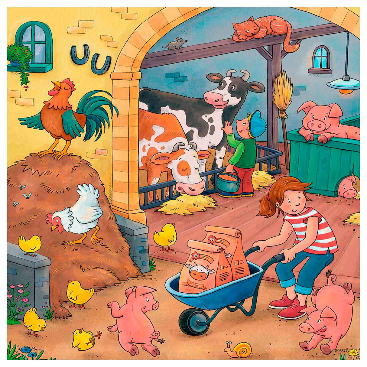Ravensburger - på gården 3x49st.