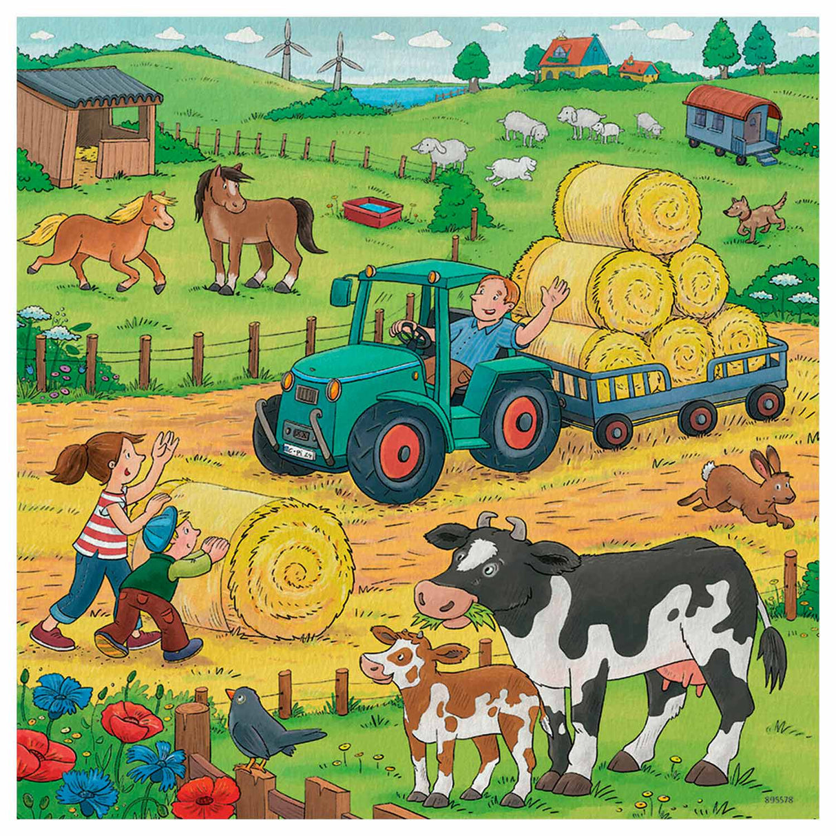 Ravensburger - på gården 3x49st.