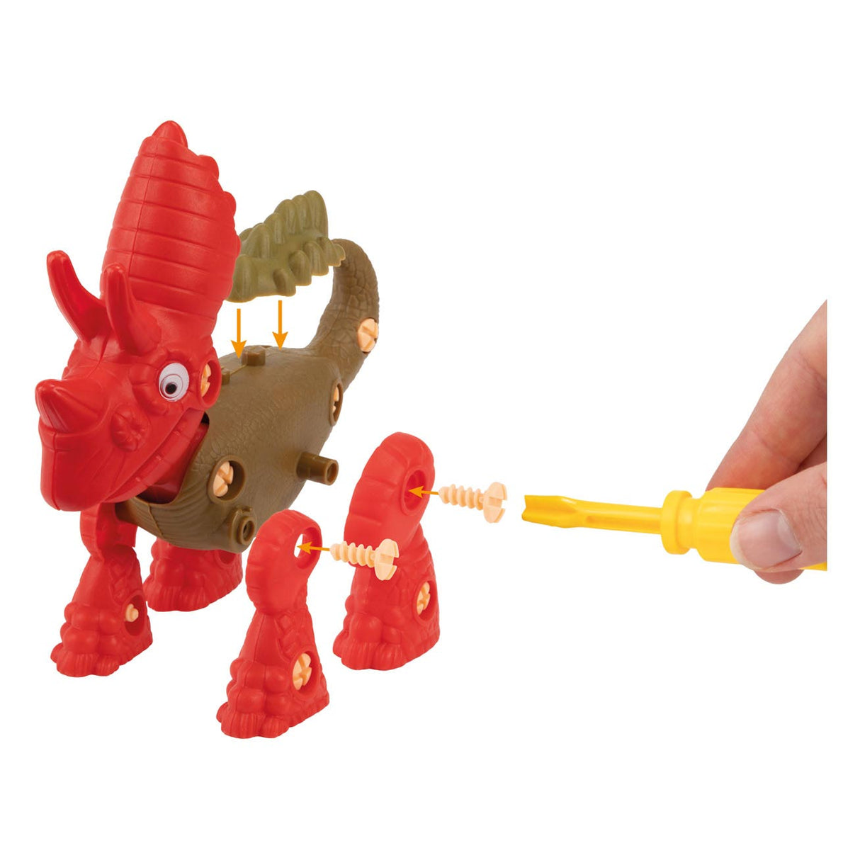Monde des dinosaures construise un dino