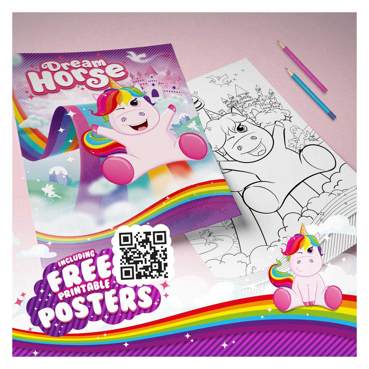 Dream Horse HandVentilator and Spraider Unicorn