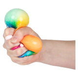 Toi-toys fun textuurknijpbal regenboog ribbels foam, 7cm