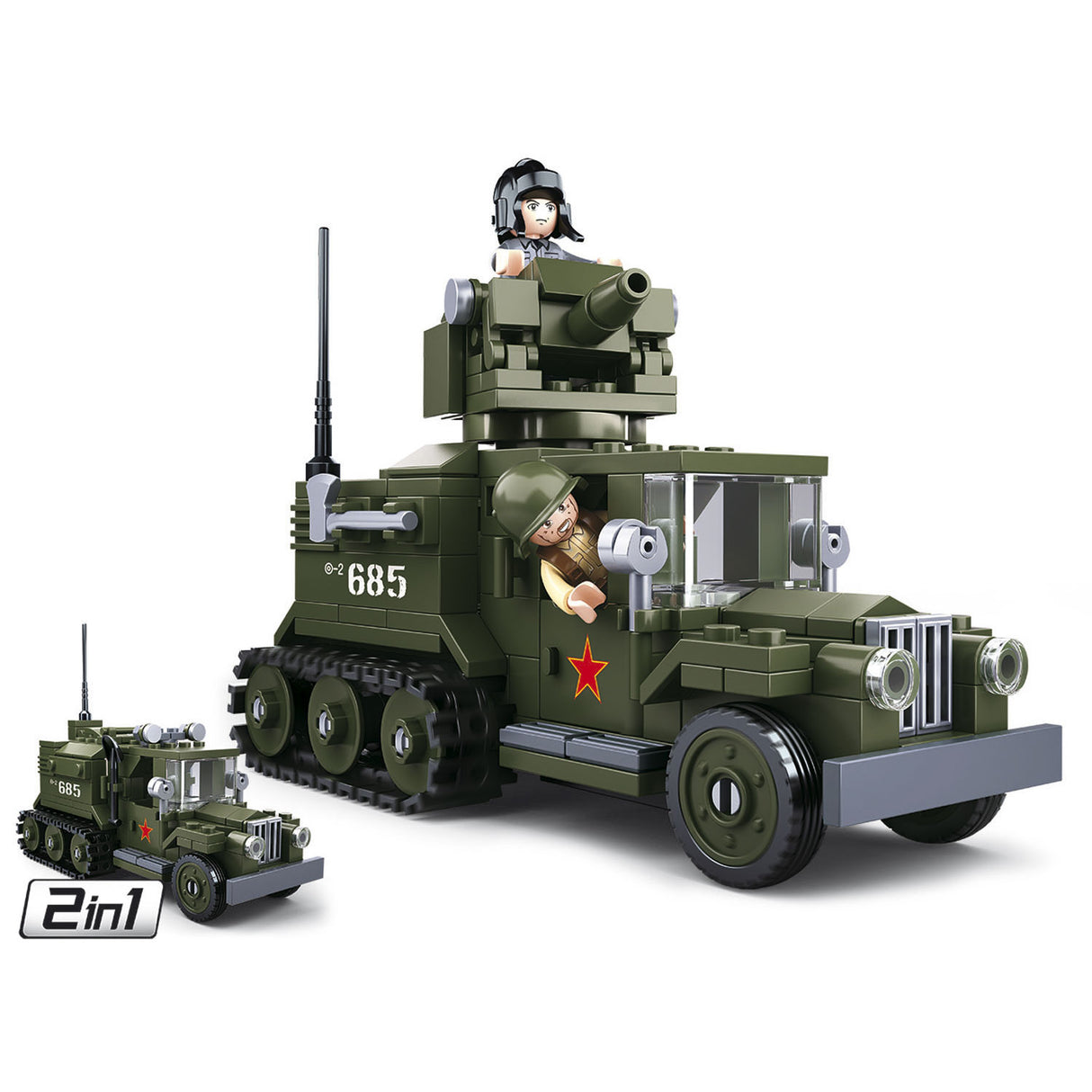 SLUBAN WWII - Gaz Allied Half-Track 2in1