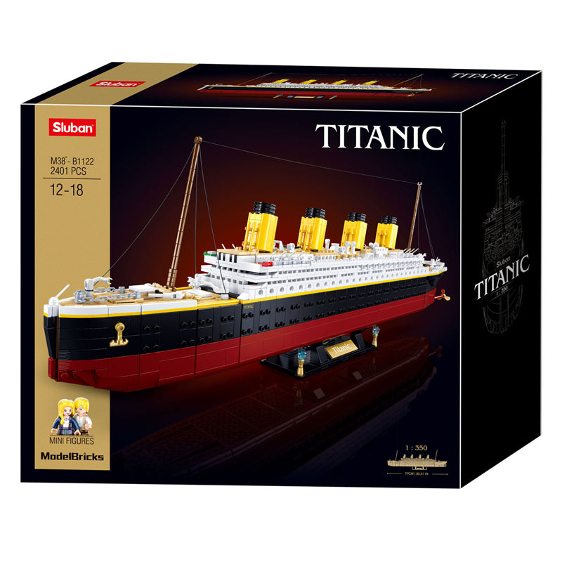 SLUBAN TITANIC extra stor bouwset, 2401dlg.