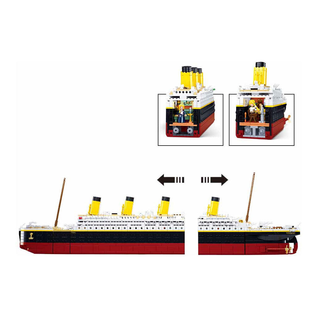 SLUBAN TITANIC extra stor bouwset, 2401dlg.