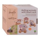 Joueco The Wildies Wooden Animal s korálkovou dráhou