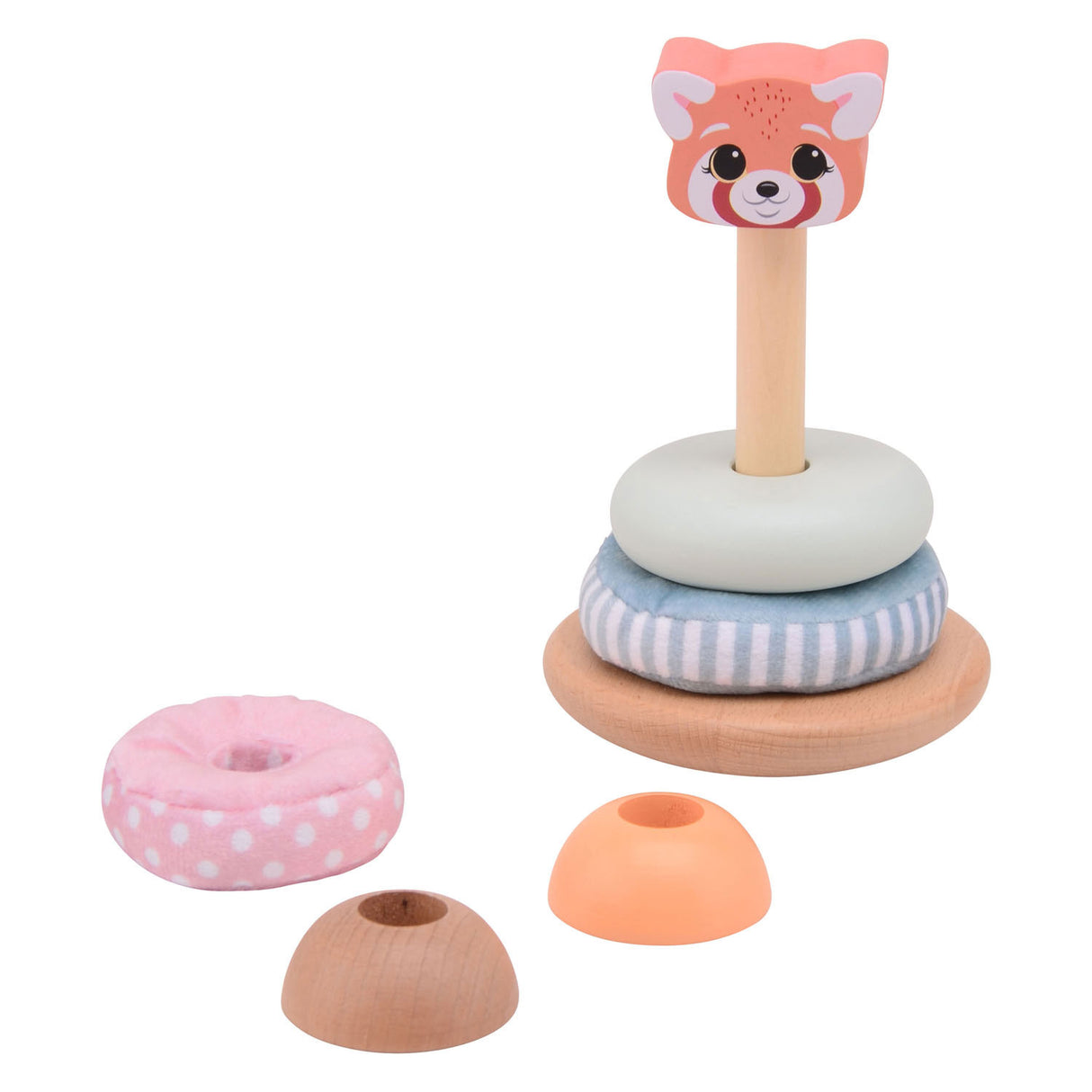 Joueco the wildies stacking tower with soft rings
