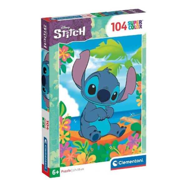 Disney Puzzle Stitch på stranden 104 stykker