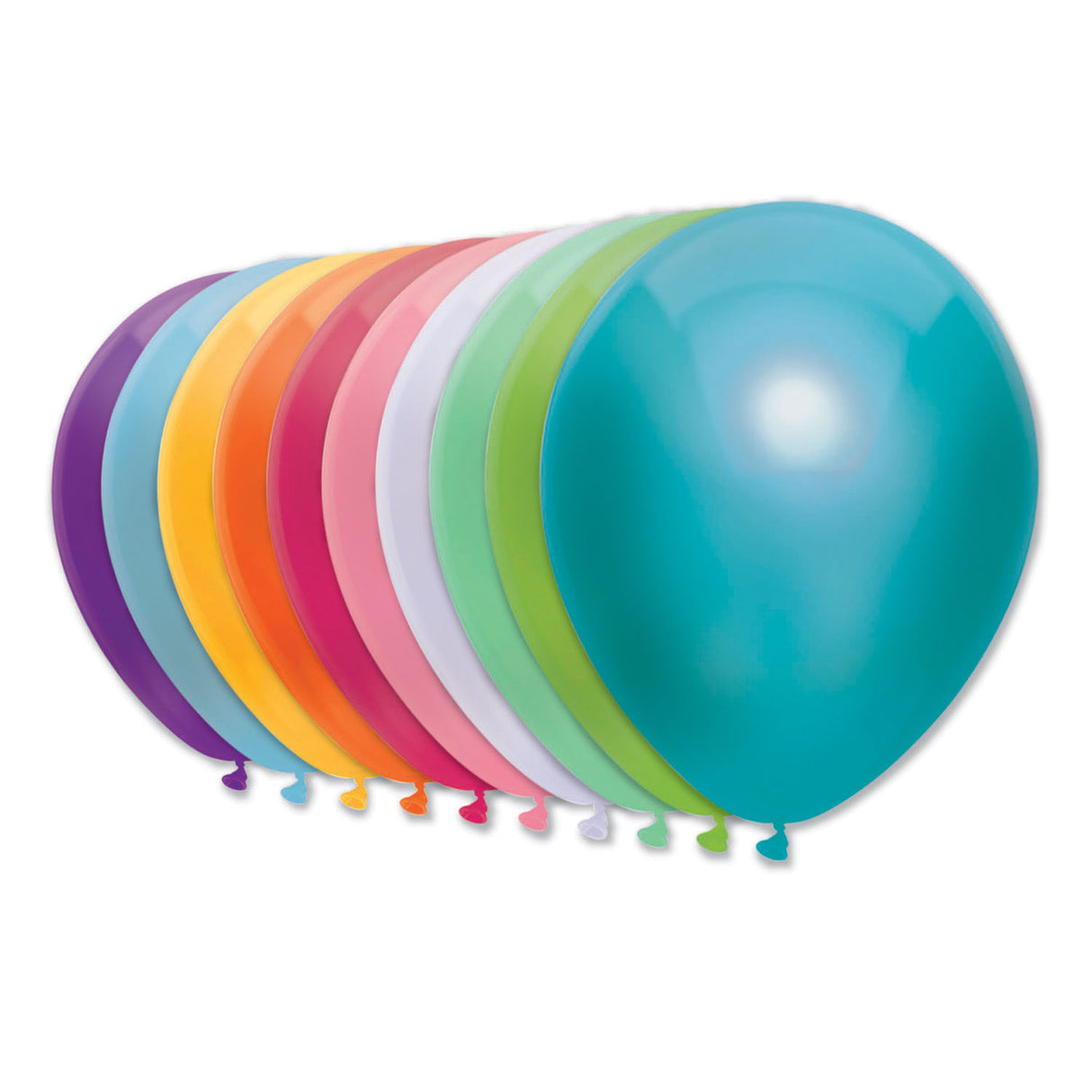 Loftballone 10 Neon Faarwen, 10..