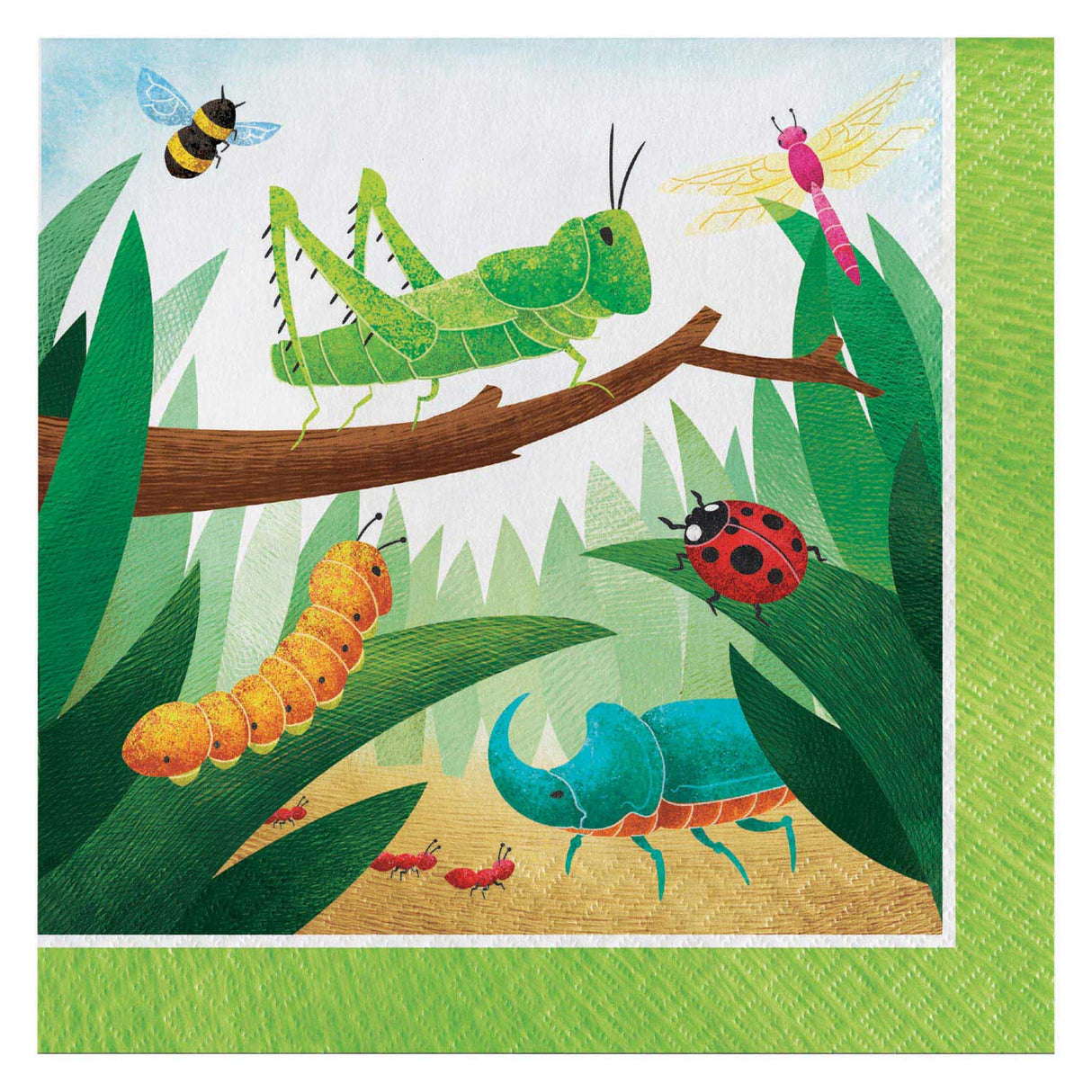 Haza Witbaard Insect napkins, 16st.